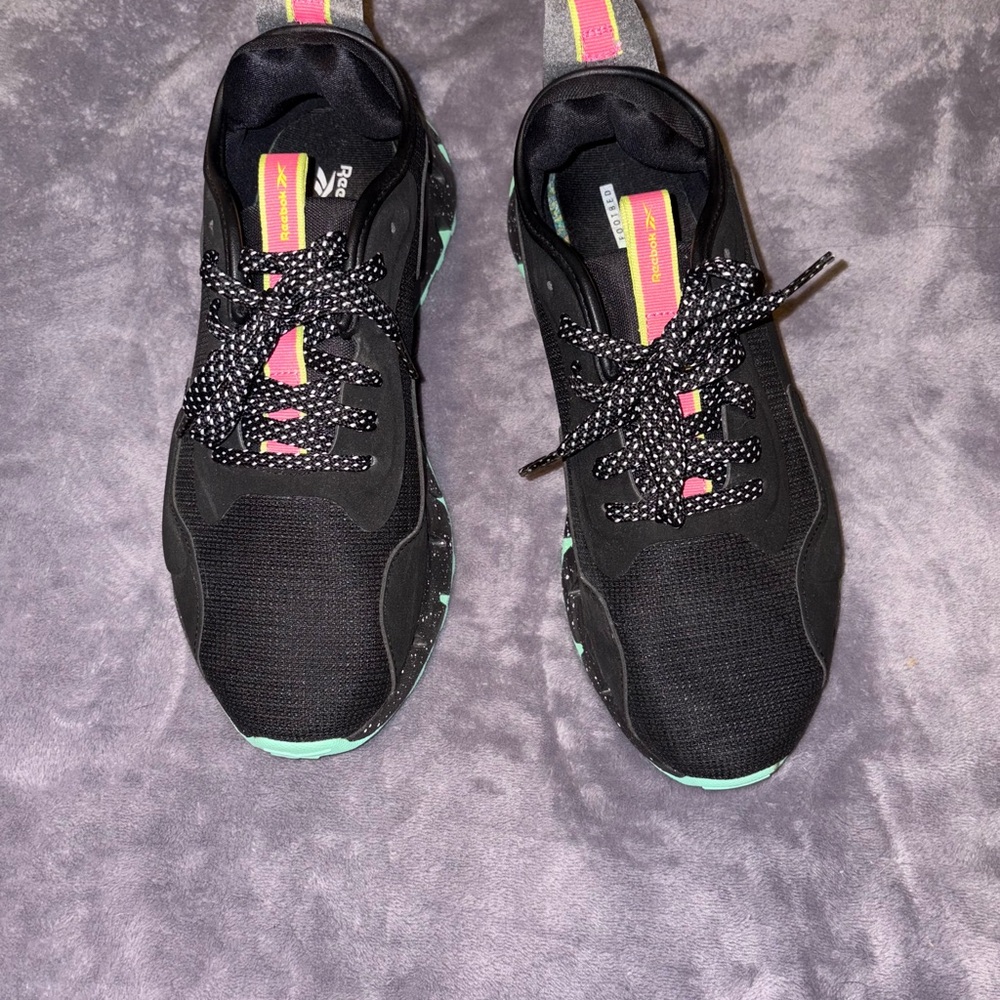 Reebok Black and Pink Athletic Shoes
